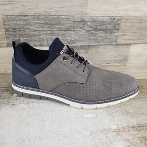 Madden Lyddon Mens Shoes Sz 10.5 Gray Mult Mesh Lace-Up Low Top Round Toe
